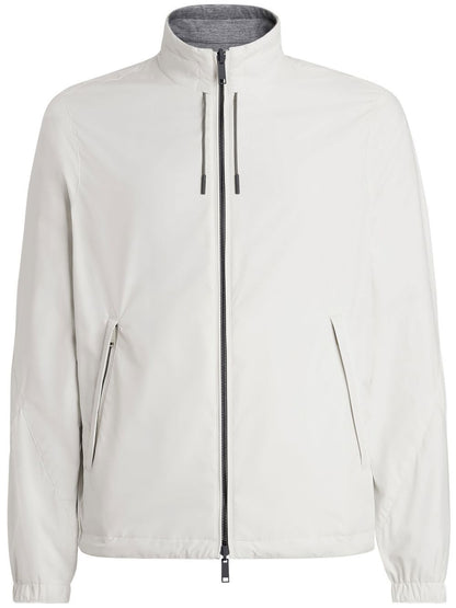 Reversible zip-up blouson