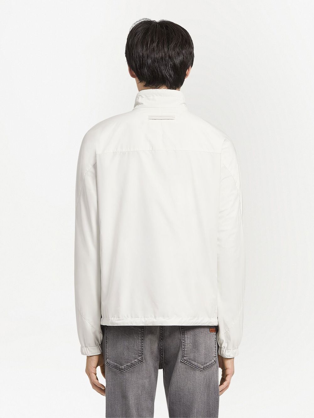 reversible zip-up blouson