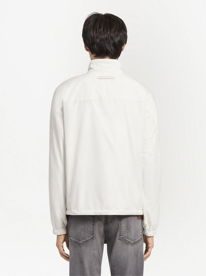 Reversible zip-up blouson